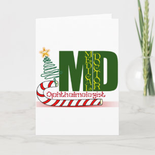 CHRISTMAS OPHTHALMOLOGIST FEESTDAGEN KAART
