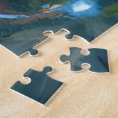 Christmas Orange Cat Festive Pet Legpuzzel (Zijkant)