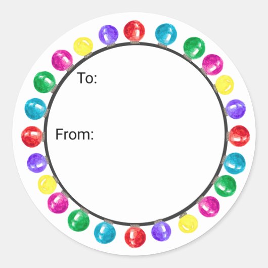 Christmas Ornament Gift Stickers (Devant)