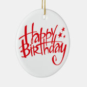 CHRISTMAS ORNAMENT "HAPPY BIRTHDAY" (Rechts)