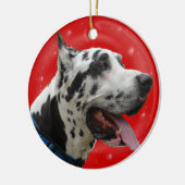 CHRISTMAS ORNAMENT HARLEQUIN GREAT DANE (Links)