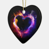 **CHRISTMAS ORNAMENT** HART OP BRAND KERAMISCH ORNAMENT (Links)