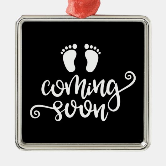 CHRISTMAS ORNAMENT "NEW BABY ON THE WAY" (Voorkant)