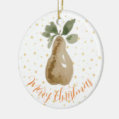 Christmas Ornament Original Watercolor Pear (Links)