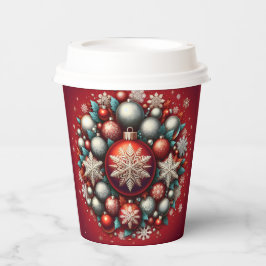 Christmas ornament paper cup. papieren bekers
