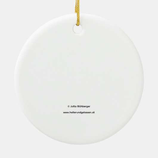 Christmas Ornament with Star Graphic (Achterkant)