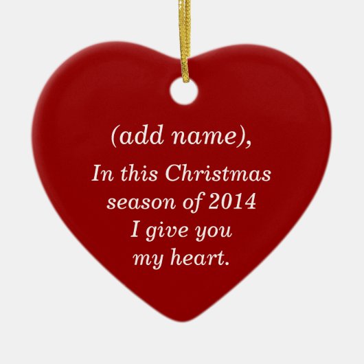 CHRISTMAS ORNAMENT "ZAL JE ME MARRY" (Voorkant)