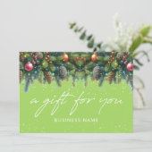 Christmas Ornaments Logo Gift Certificate (Staand voorkant)
