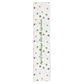 Christmas Ornaments Personalize 14 x 72 Korte Tafelloper (Voorkant)