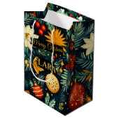 Christmas Ornaments with Name Area  Medium Cadeauzakje (Voorkant Gekanteld)