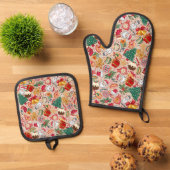 Christmas  ovenwant & pannenlap set (Top down)