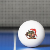 Christmas Owl Ping Pong Ball (Net)