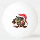 Christmas Owl Ping Pong Ball (Achterkant)