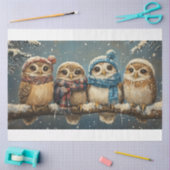 Christmas Owl Tissue Paper Tissuepapier (Craft)