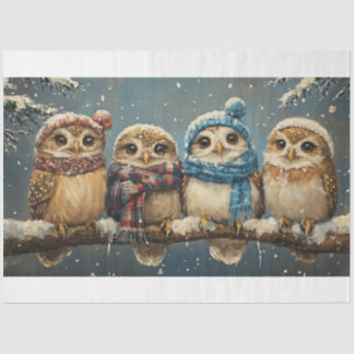 Christmas Owl Tissue Paper Tissuepapier