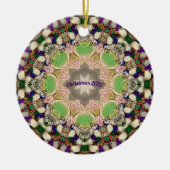 CHRISTMAS Paars Blue Green 2022 Keramisch Ornament (Voorkant)