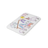 Christmas Pageant Shower Curtain Badmat (Gekanteld)