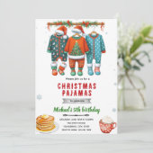 Christmas pajama brunch invitation (Debout devant)