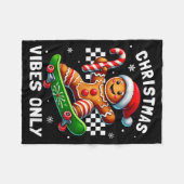 Christmas Pajamas Funny Gingerbread Ginger Christm Fleece Deken (Voorkant (Horizontaal))