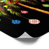 Christmas Palm Tree Light Hawaiian Tropical Xmas 1 Poster (Hoek)