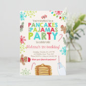 Christmas Pancake et Pyjama invitation anniversair (Debout devant)