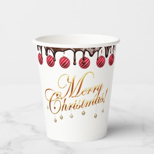 Christmas paper cups papieren bekers (Voorkant)