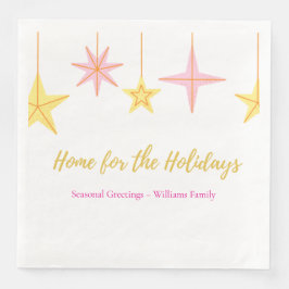 Christmas Paper Napkin with Holiday Motifs Servet