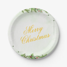 Christmas Paper Plate – Festive Holiday Tableware Papieren Bordje