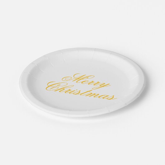 Christmas Paper Plate – Festive Holiday Tableware Papieren Bordje (Gekanteld)
