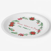 Christmas Paper Plates Papieren Bordje (Gekanteld)
