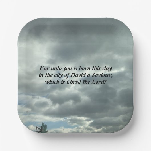 Christmas Papieren Bordje (Voorkant)