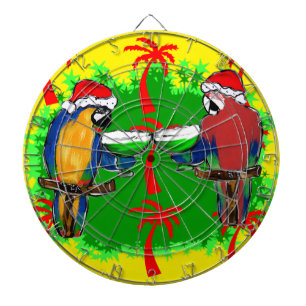 CHRISTMAS PARROTS DARTBORD