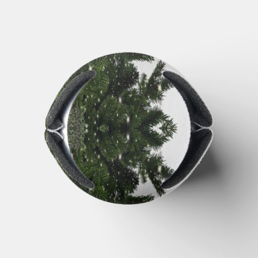 Christmas Party Green Tree Red Silver Snowflakes Blikjeskoeler (Bodem)