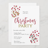 Christmas Party Invitation (Devant / Derrière)