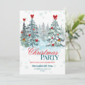 Christmas Party Invitation | Holiday Celebration (Staand voorkant)