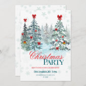Christmas Party Invitation | Holiday Celebration (Voorkant / Achterkant)