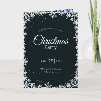 Christmas party invitation kaart