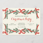 Christmas Party Invitation Kaart (Voorkant)