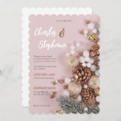 Christmas Party Invitation, Wedding Invitations (Devant / Derrière)