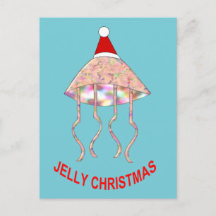 Christmas Party Jellyfish gepersonaliseerd Briefka Briefkaart