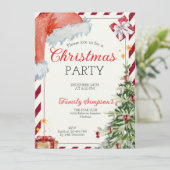 Christmas Party Kaart (Staand voorkant)