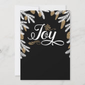 Christmas Party noir & or Joy Invitation (Dos)