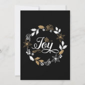 Christmas Party noir & or Joy Invitation (Dos)