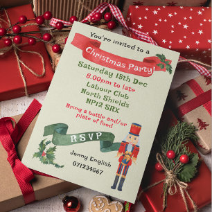 Christmas Party notenkraker Kleine drummer jongen Kaart