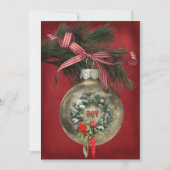 Christmas Party Ornament Kaart (Voorkant)