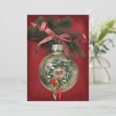 Christmas Party Ornament Kaart (Staand voorkant)