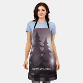 Christmas Party Pink Trees Holiday Winter Elegant Schort (Gedragen)