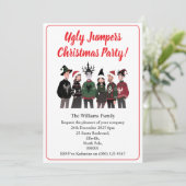 Christmas Party Ugly Jumper Xmas Kaart (Staand voorkant)