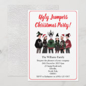 Christmas Party Ugly Jumper Xmas Kaart (Voorkant / Achterkant)