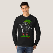 Christmas Party Yoga Elf Graphic T-shirt (Voorkant volledig)